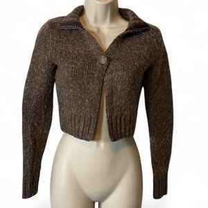 Vintage‎ American Eagle Outfitters Cropped Wool Blend Cardigan